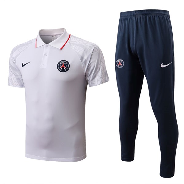 Polo PSG Komplett-Set 2022-2023 Weiß